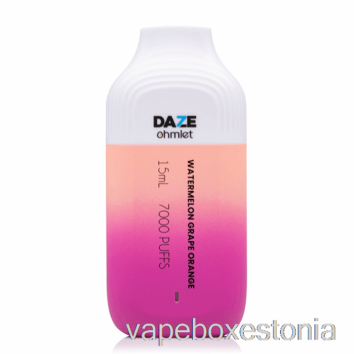 Vape Box Estonia 7 Daze Ohmlet 7000 ühekordne Arbuus Viinamarja Apelsin